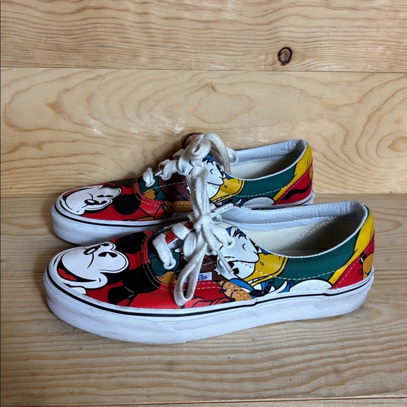 Vans Era Mickey‎ birthday Disney Red and Yellow Cartoon Sneakers - Picture 2 of 10
